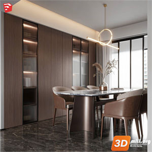 Dining Table Set Skp Files